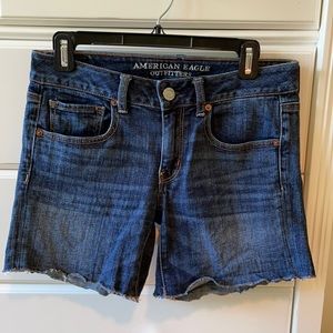 Cut off denim jean shorts